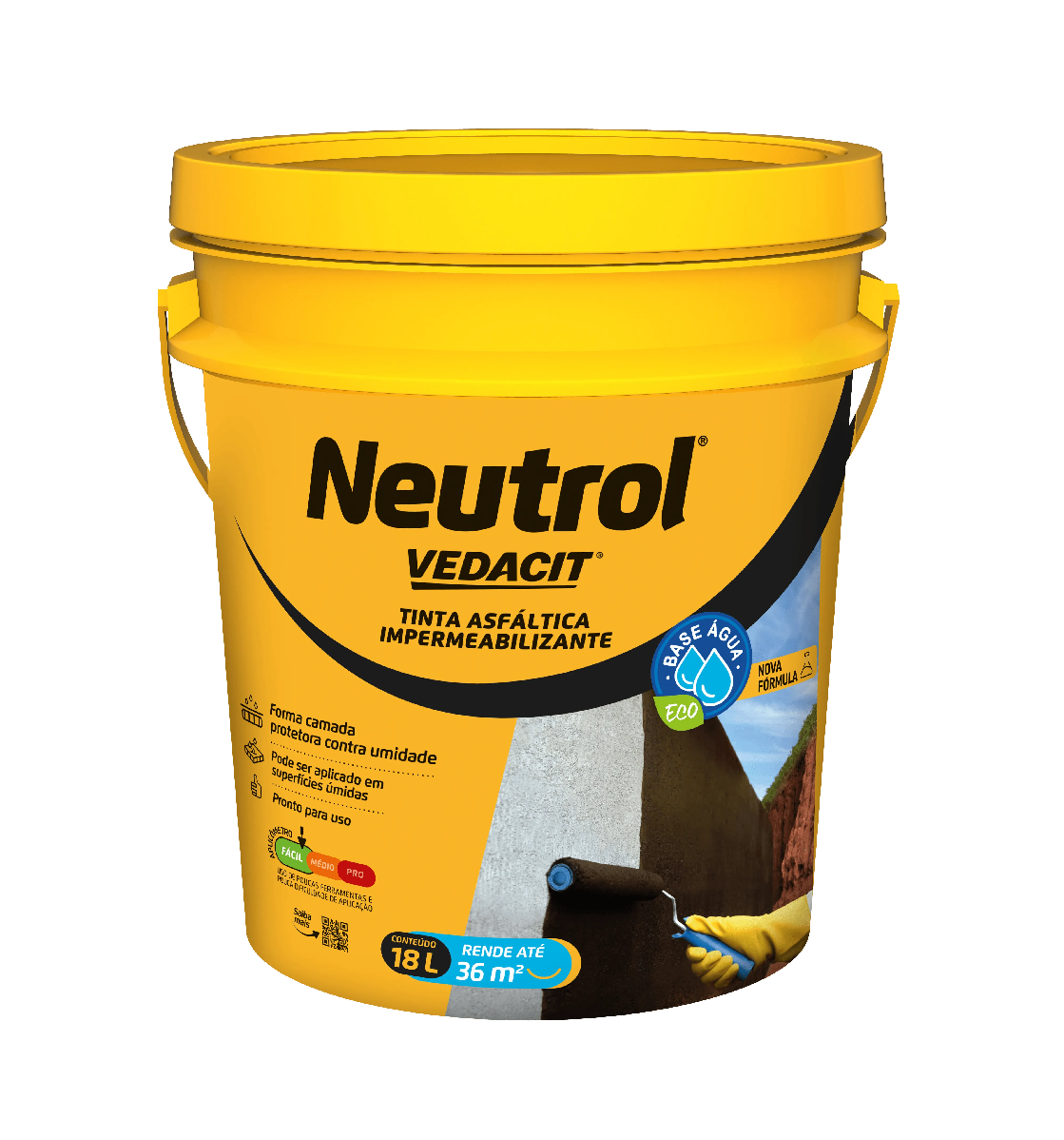 NEUTROL_VEDACIT_TINTA_ASF_IMPERMEAB_B_AGUA_18_L_fotonova_f9ea824a42 Neutrol Acqua 18 L Balde - Otto Baumgart - Imagem 1
