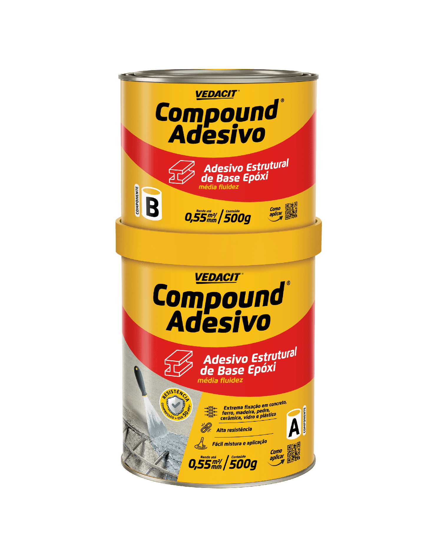 Sem título cmpd Compound Adesivo (A+B) 1 kg - Otto Baumgart - Imagem 1