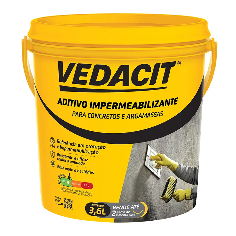 200 - VEDACIT 3,6 LITROS - GALAO Vedacit 3,6 L Galão - Otto Baumgart - Imagem 1