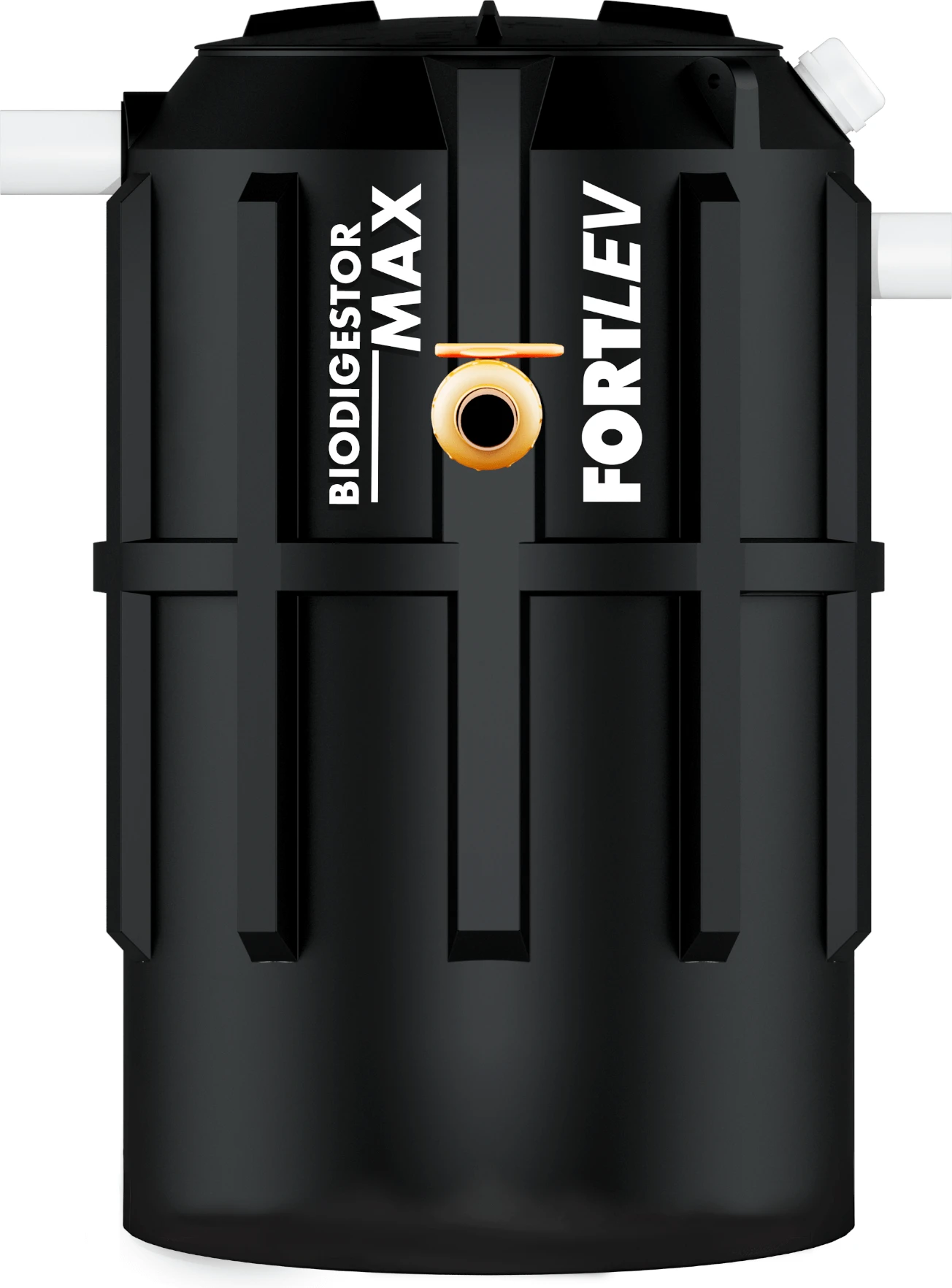 Biodigestor-MAX-700L-frente Biodigestor 700 Litros/dia (até 7 pessoas) - Fortlev - Imagem 1