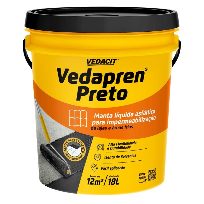 LO_VEDAPREN_PRETO_c101c14c58 ok Vedapren 18 L (preto) Balde - Otto Baumgart - Imagem 1